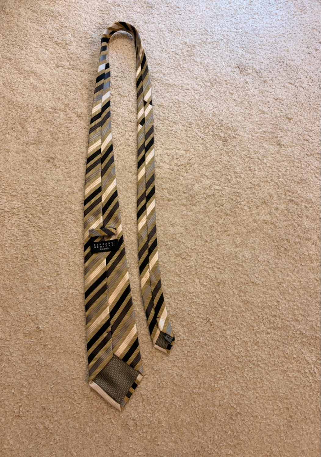 👔 Cravate Bergamo X-Long - Rayures
