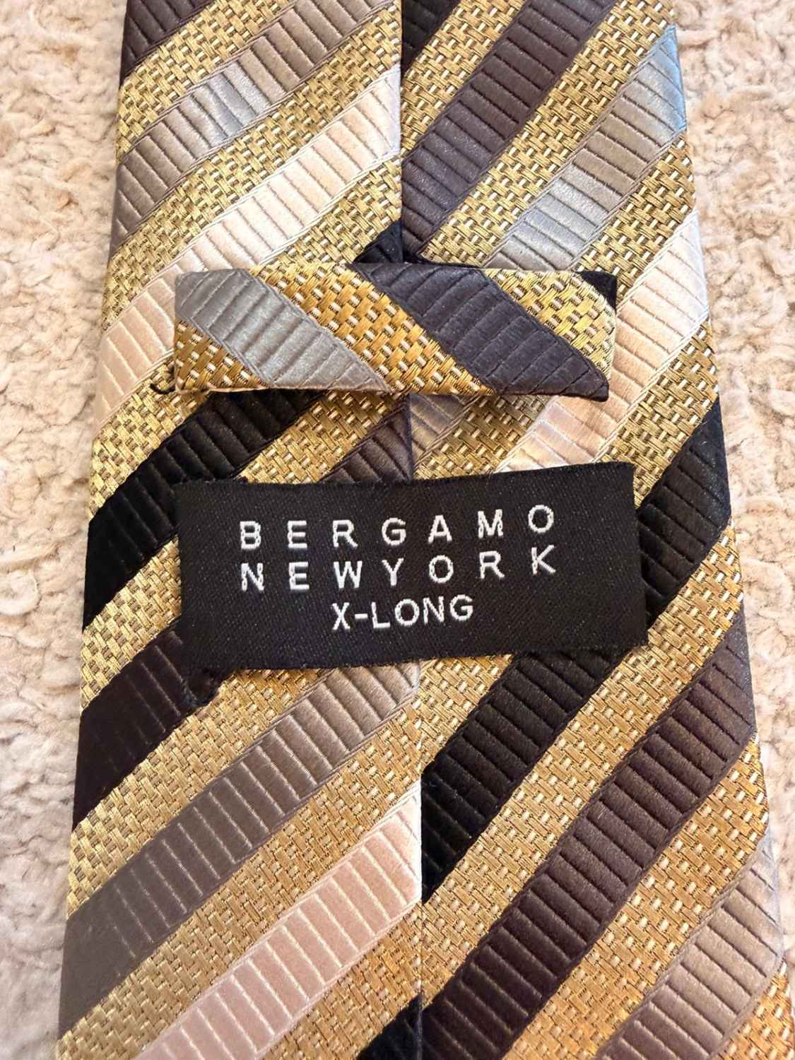 👔 Cravate Bergamo X-Long - Rayures