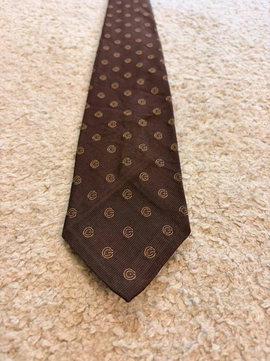 👔 Cravate WM Chelsea - Marron à motif beige