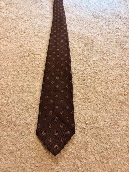 👔 Cravate WM Chelsea - Marron à motif beige