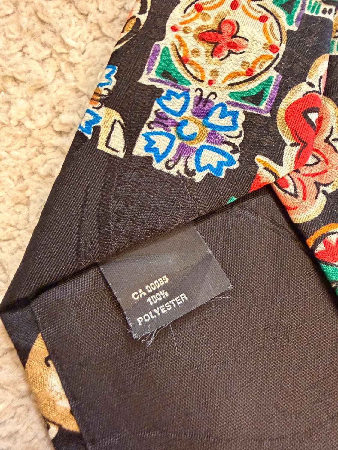 👔 Cravate Jorsyth - Noir à motifs