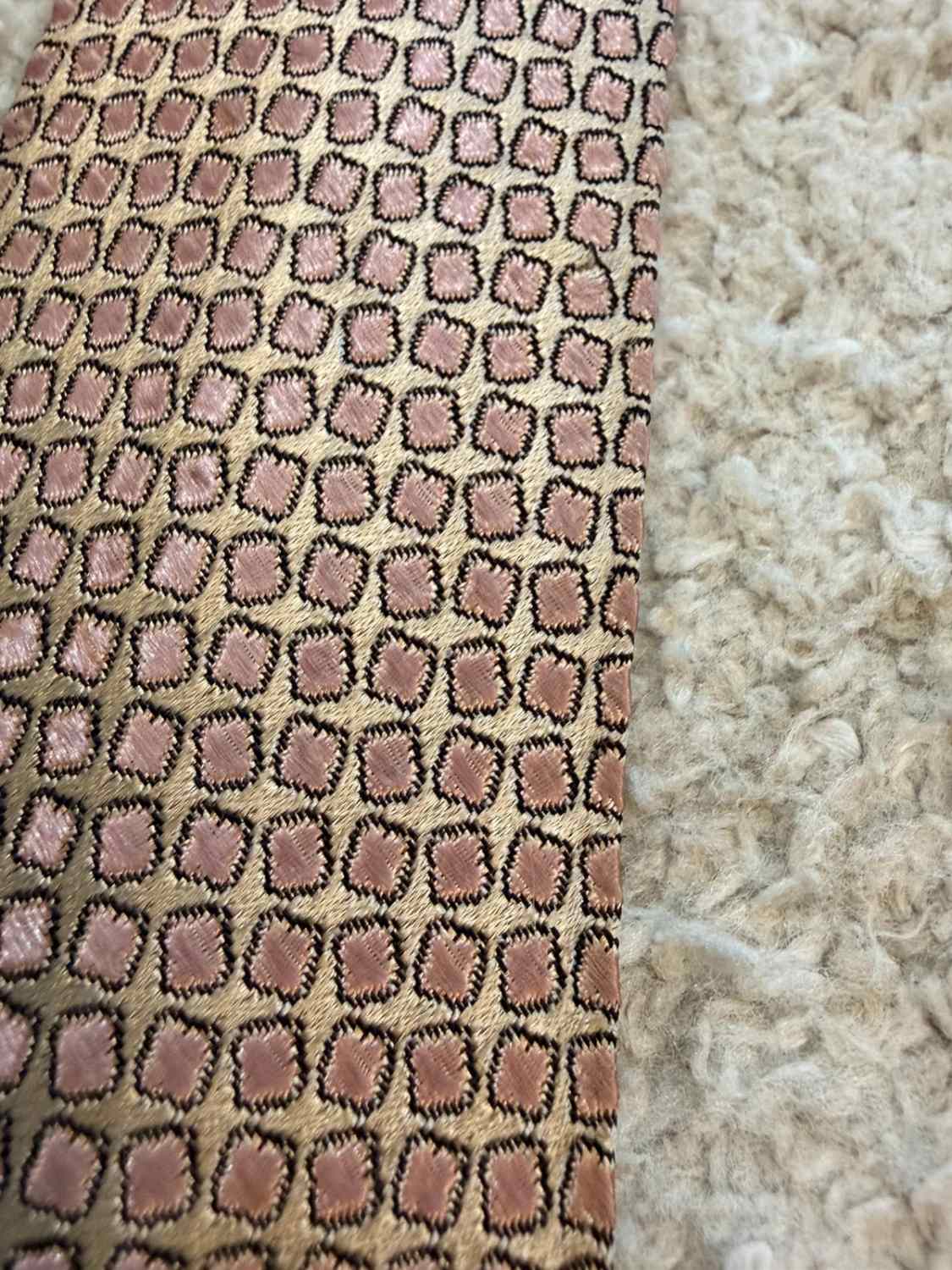 👔 Cravate Weber and Heilbroner - Beige & Rose