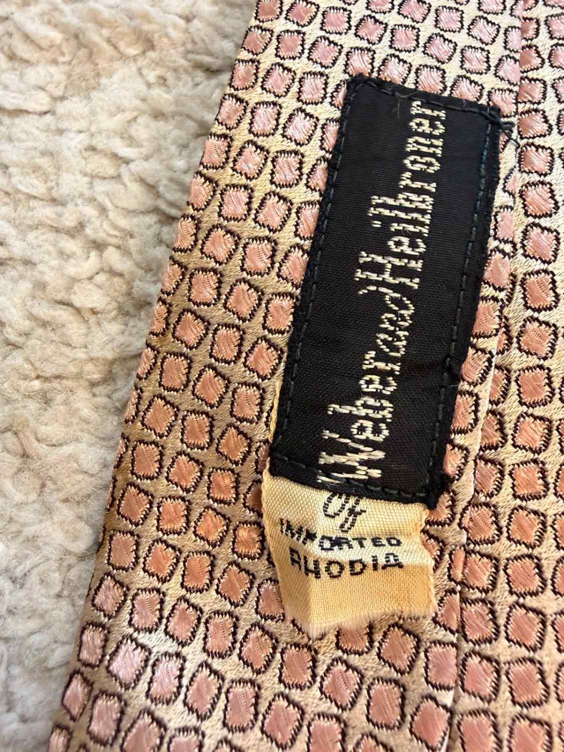 👔 Cravate Weber and Heilbroner - Beige & Rose