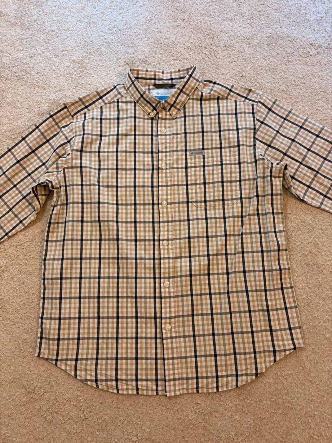 Chemise Columbia - Carreaux Kaki - L