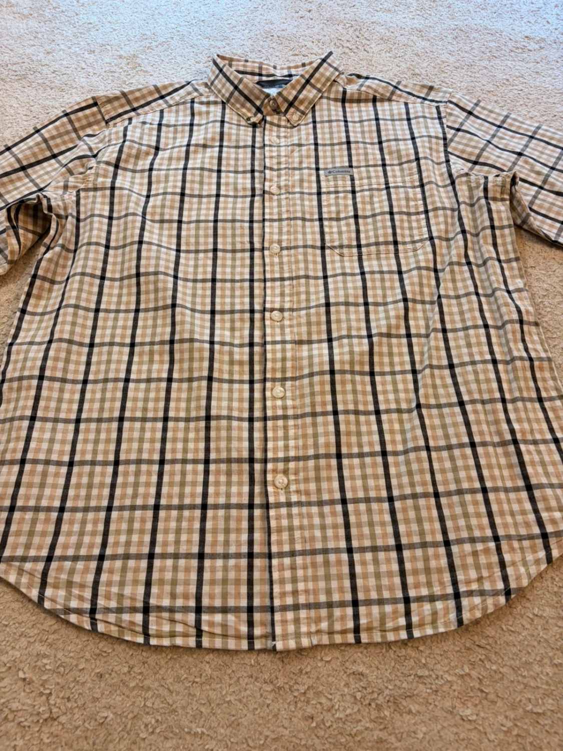 Chemise Columbia - Carreaux Kaki - L