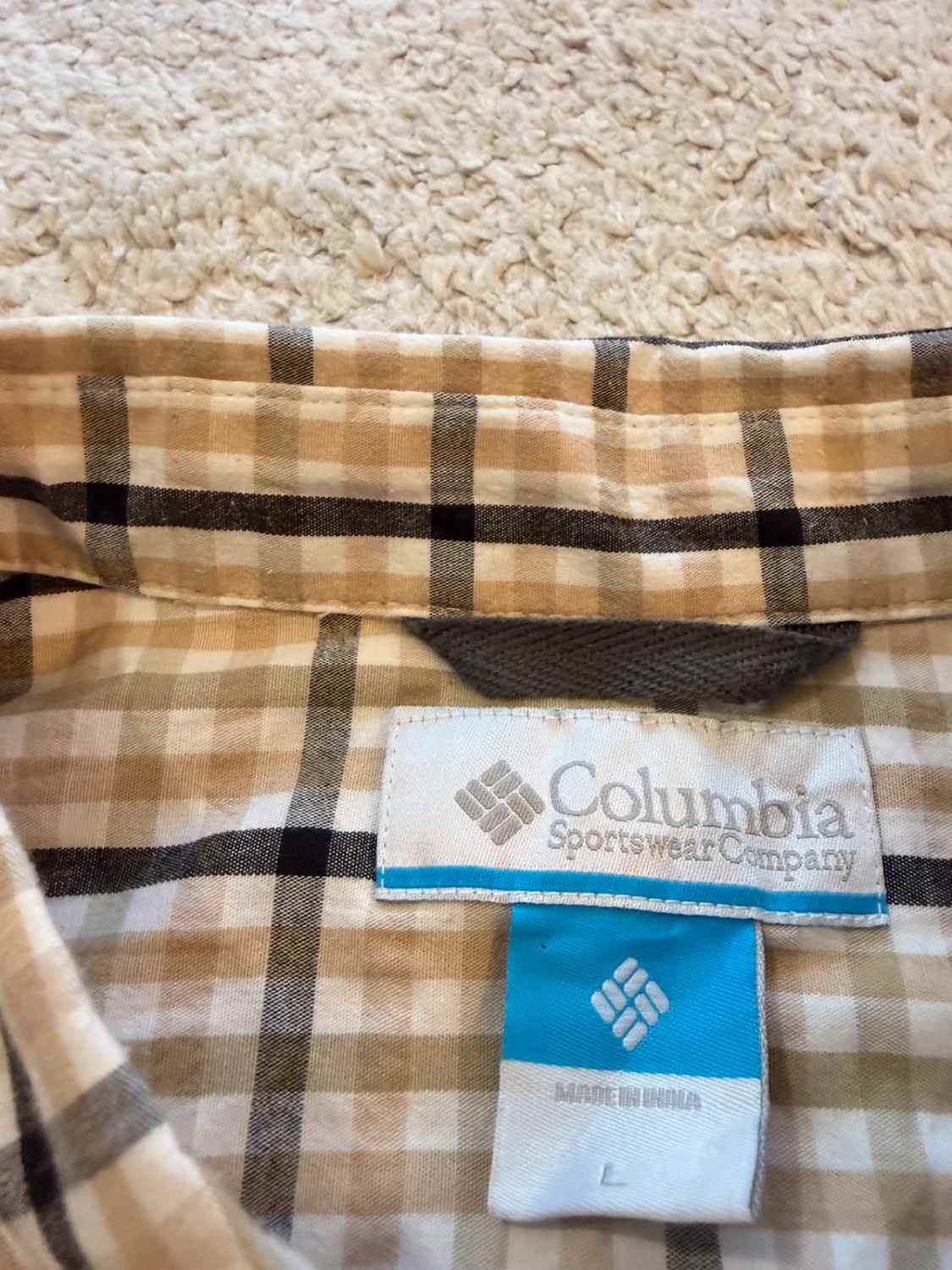 Chemise Columbia - Carreaux Kaki - L
