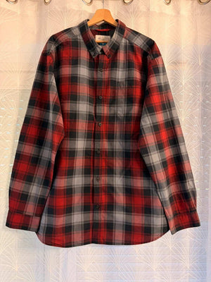 Chemise Columbia à carreaux Noir, Gris, Bordeaux & Rouge - XL