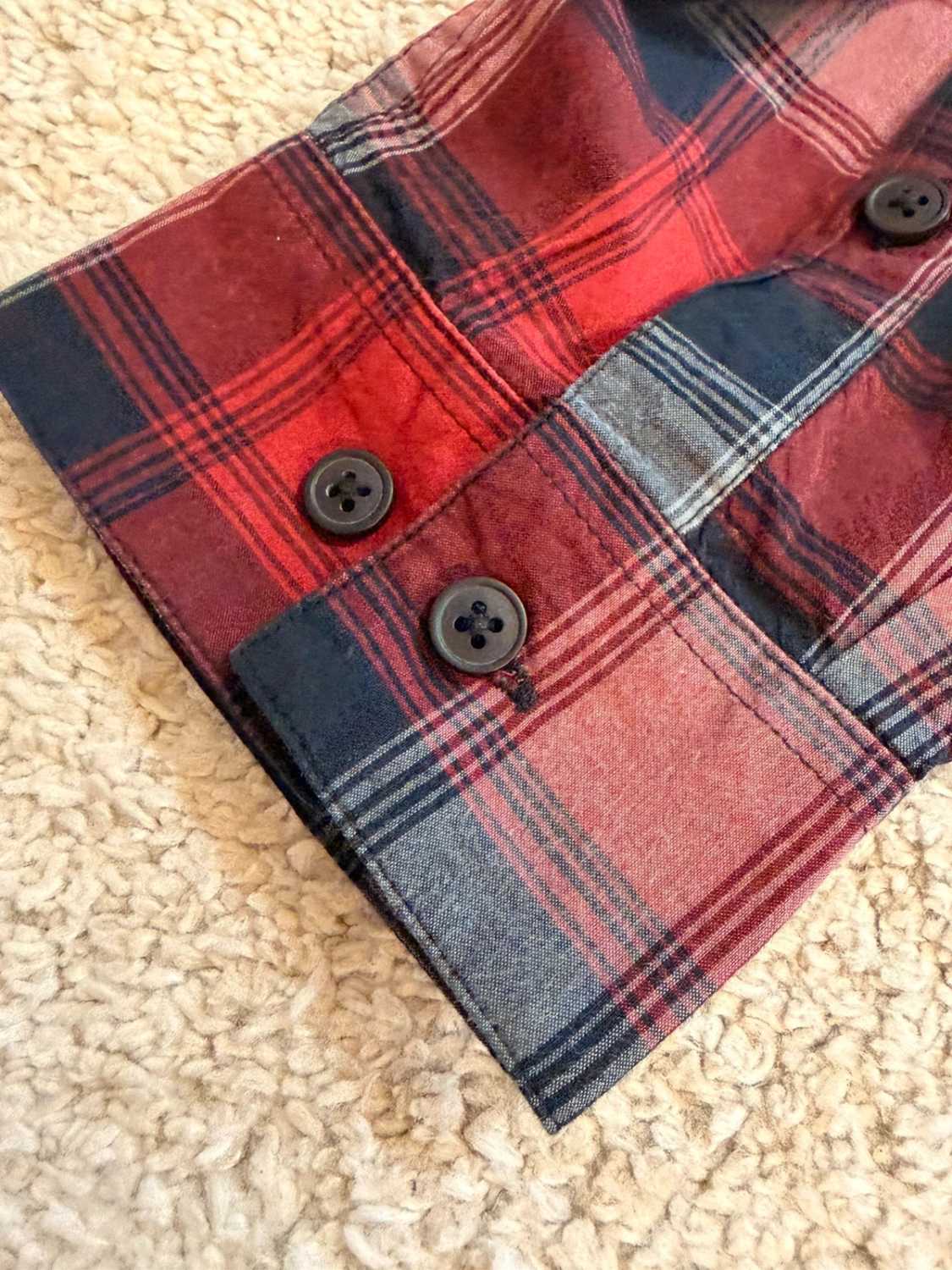Chemise Columbia à carreaux Noir, Gris, Bordeaux & Rouge - XL