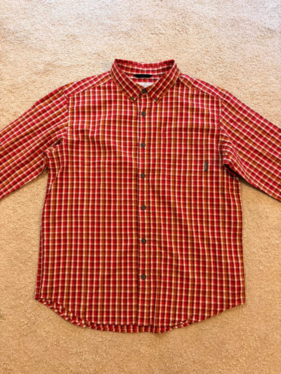 Chemise Columbia Bordeaux, Rouge, Blanc & Marron - L
