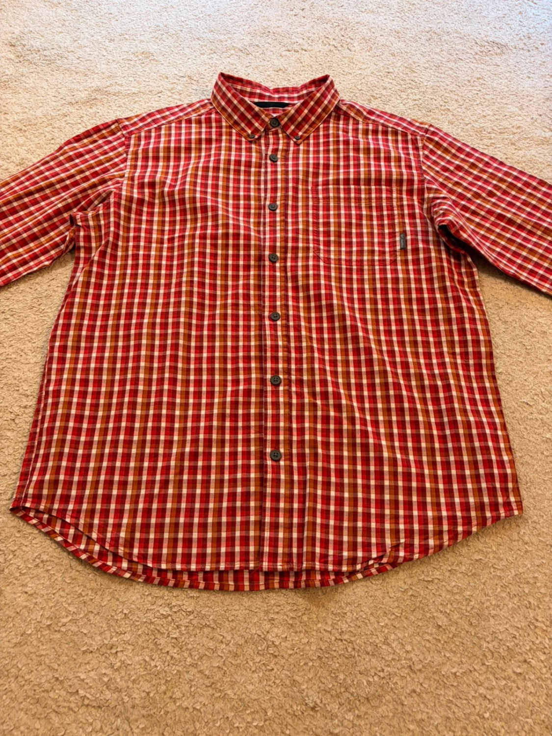 Chemise Columbia Bordeaux, Rouge, Blanc & Marron - L