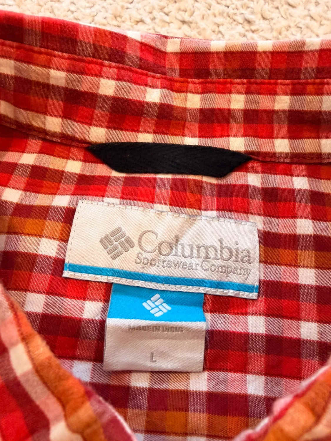 Chemise Columbia Bordeaux, Rouge, Blanc & Marron - L