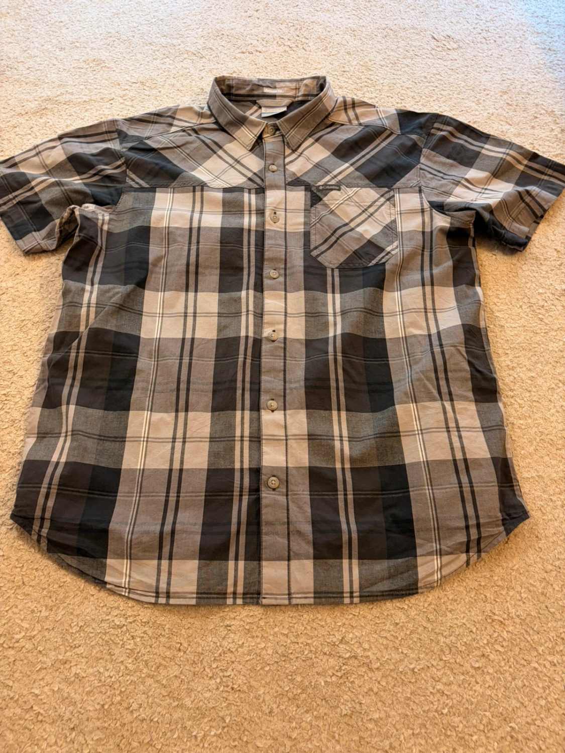 Chemise Columbia Regular Fit Noir & Gris - L