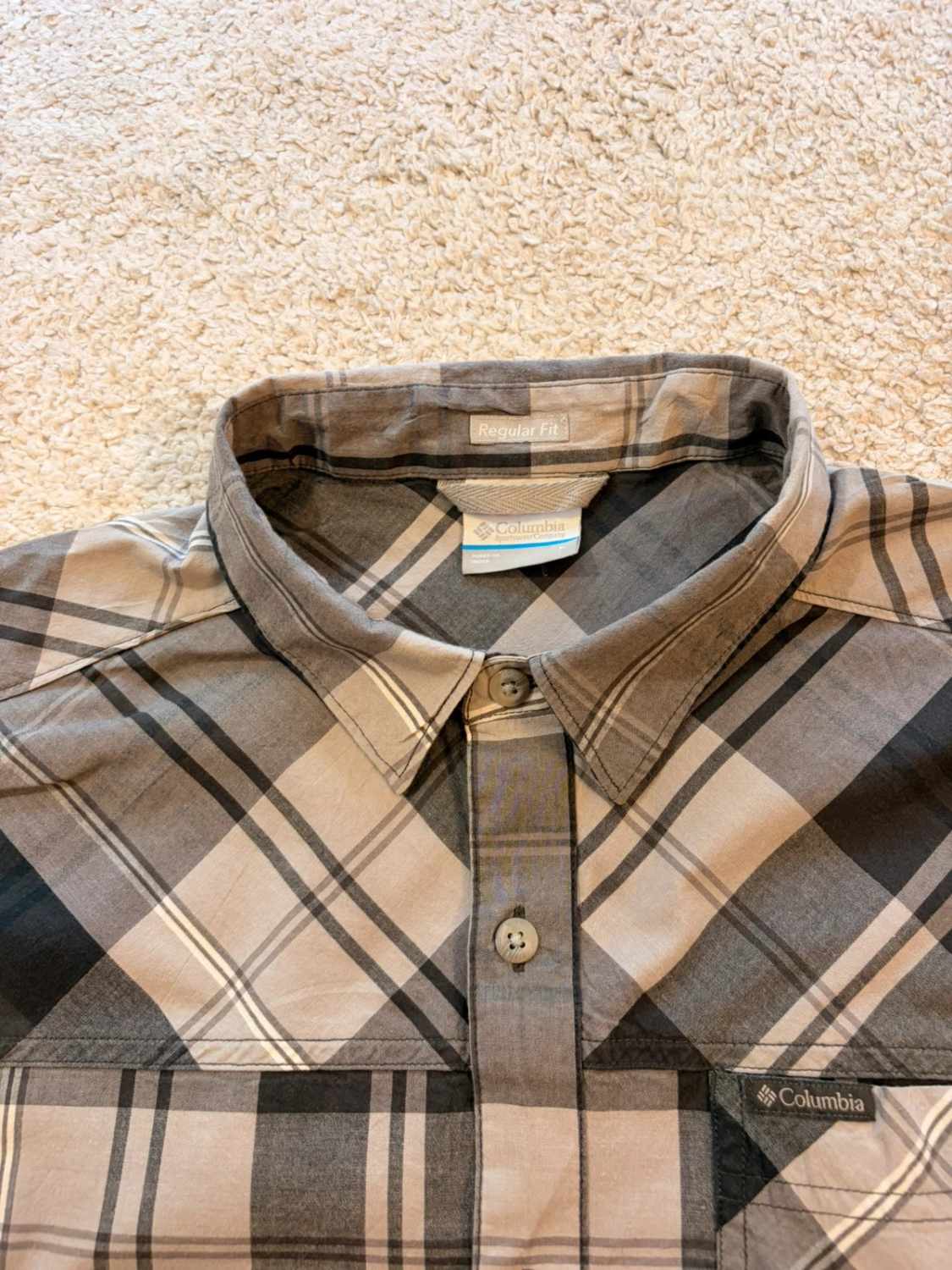 Chemise Columbia Regular Fit Noir & Gris - L