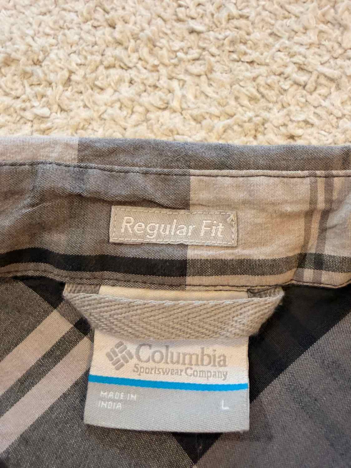 Chemise Columbia Regular Fit Noir & Gris - L
