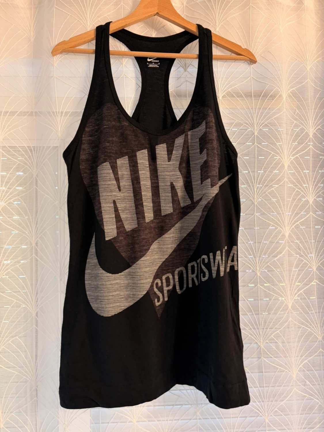 Camiseta sin mangas deportiva Nike Negro y Gris - M