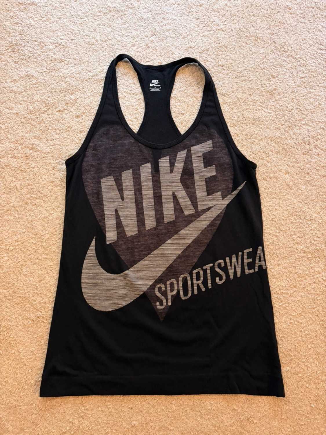Camiseta sin mangas deportiva Nike Negro y Gris - M