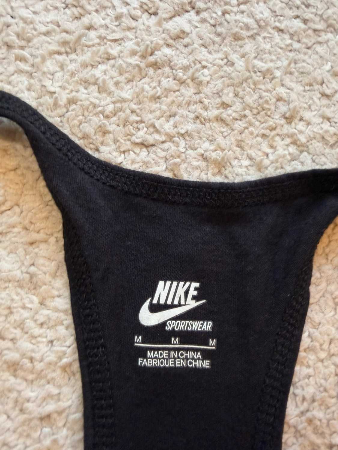 Camiseta sin mangas deportiva Nike Negro y Gris - M