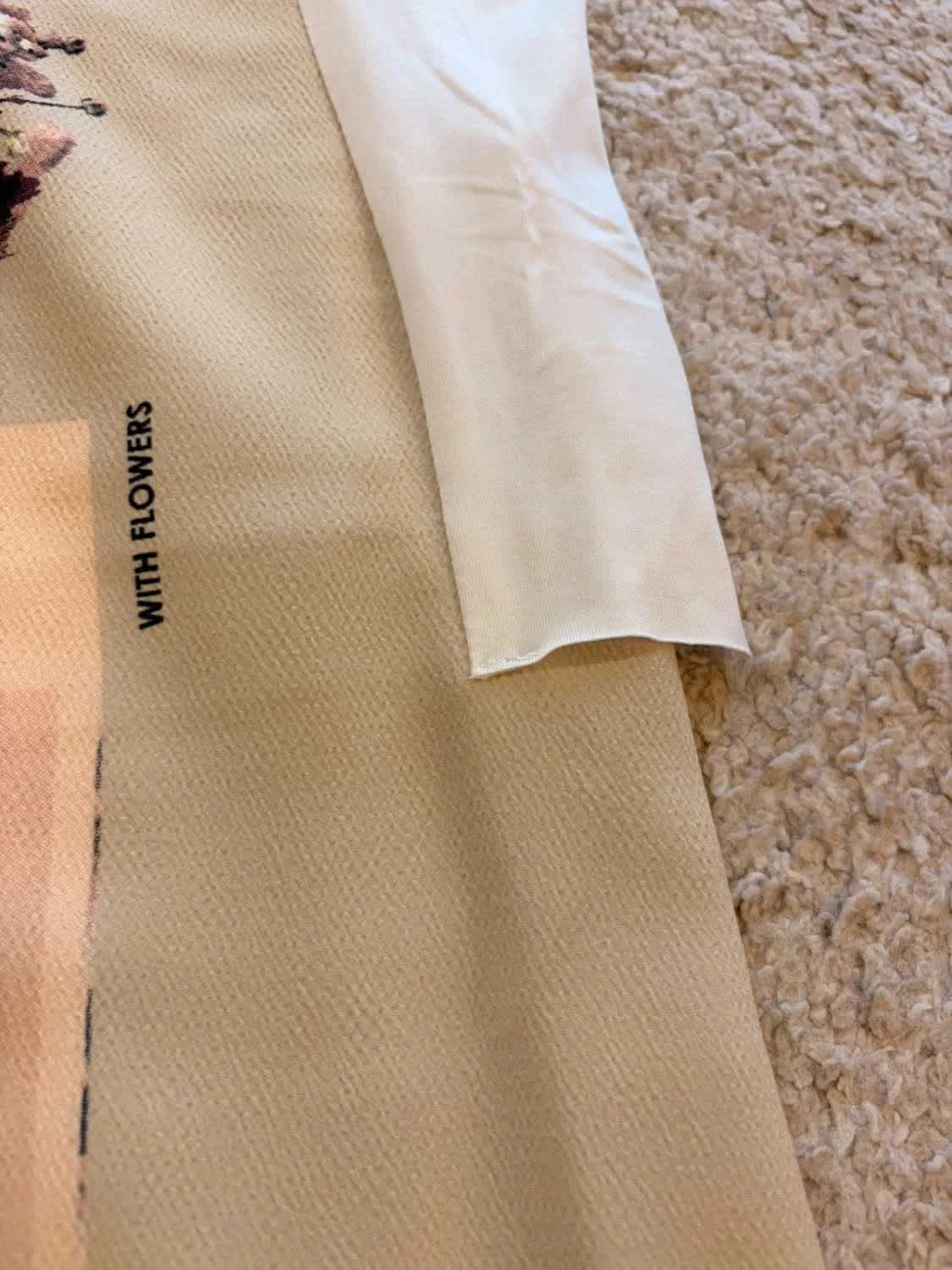 Blouse Zara Imprimée - Kaki & Blanc - Taille M