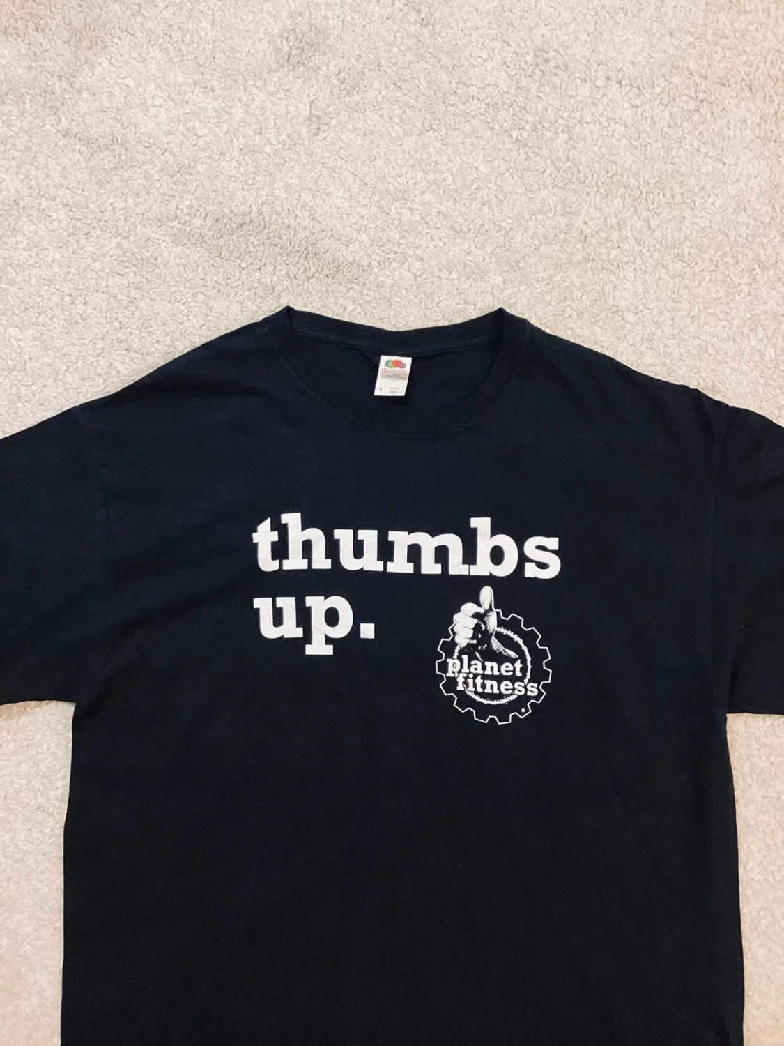 T-shirt Fruit of the Loom L - Très Bon État