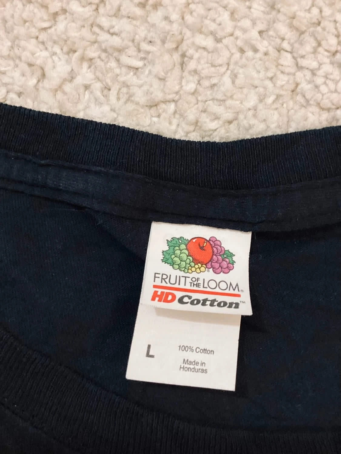 T-shirt Fruit of the Loom L - Très Bon État