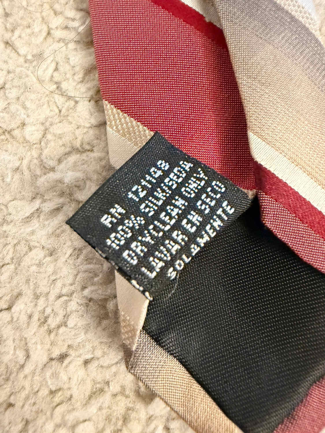 👔 Cravate Axcess - Rayures Bordeaux & Kaki