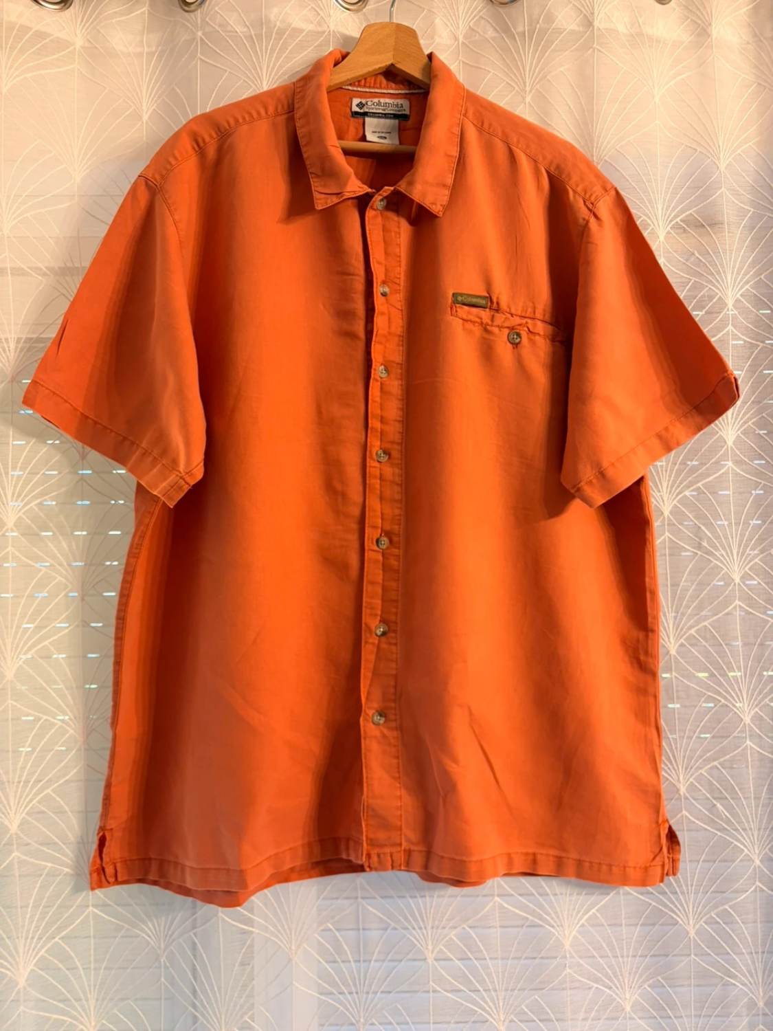 👕 Chemise Columbia Manches Courtes Orange - XXL