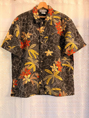 👕 Chemise Columbia à motifs Fleurs Noir & Multicolore - S