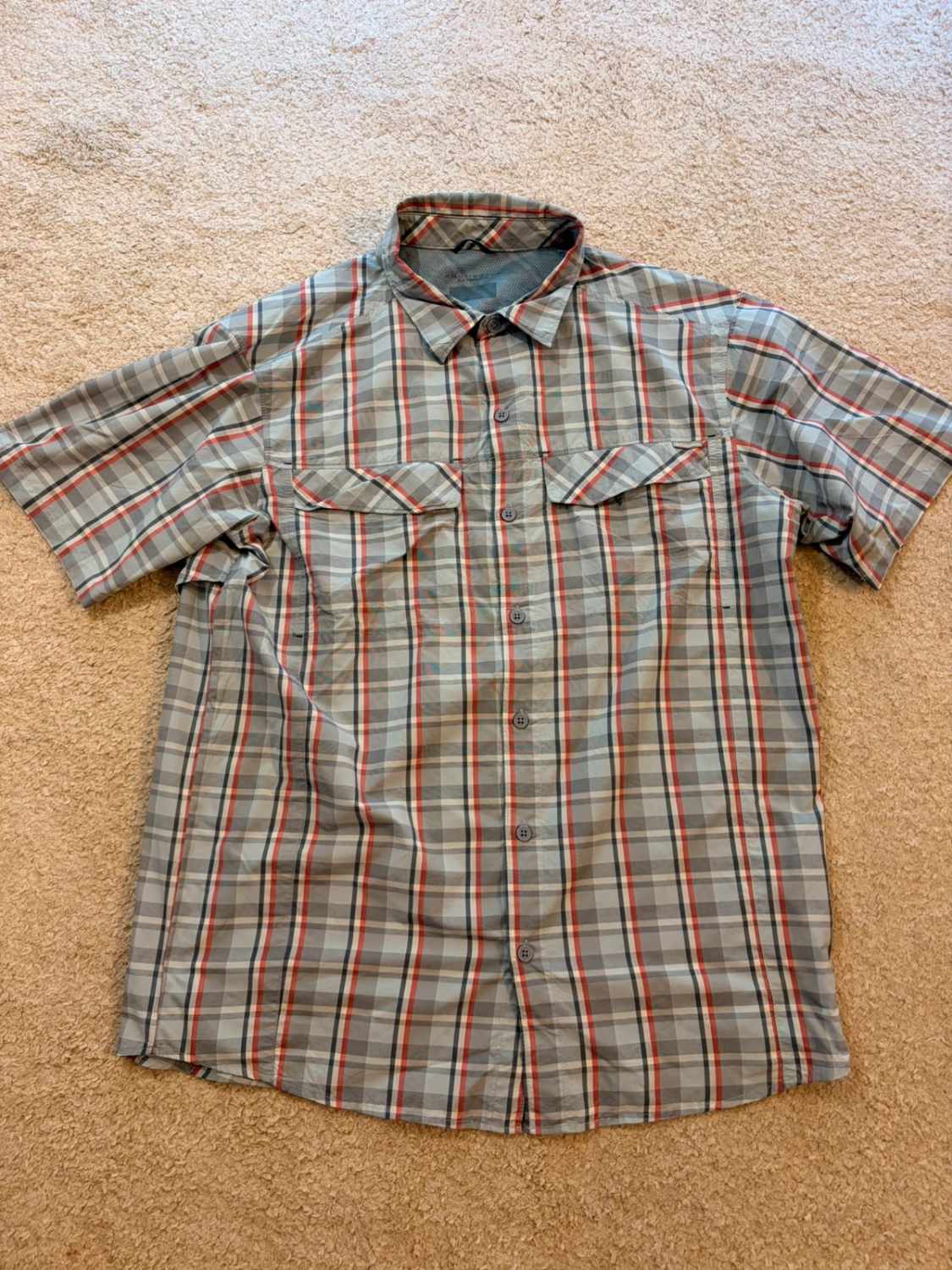 👕 Chemise Columbia Omni-Shade Bleu, Rouge & Marine - XL