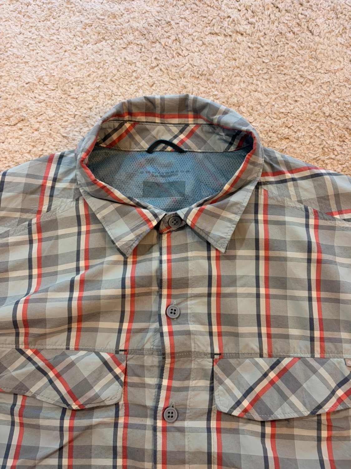 👕 Chemise Columbia Omni-Shade Bleu, Rouge & Marine - XL