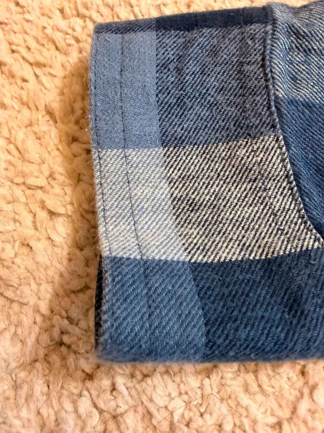 👕 Chemise Columbia Flanelle Bleu & Gris - S