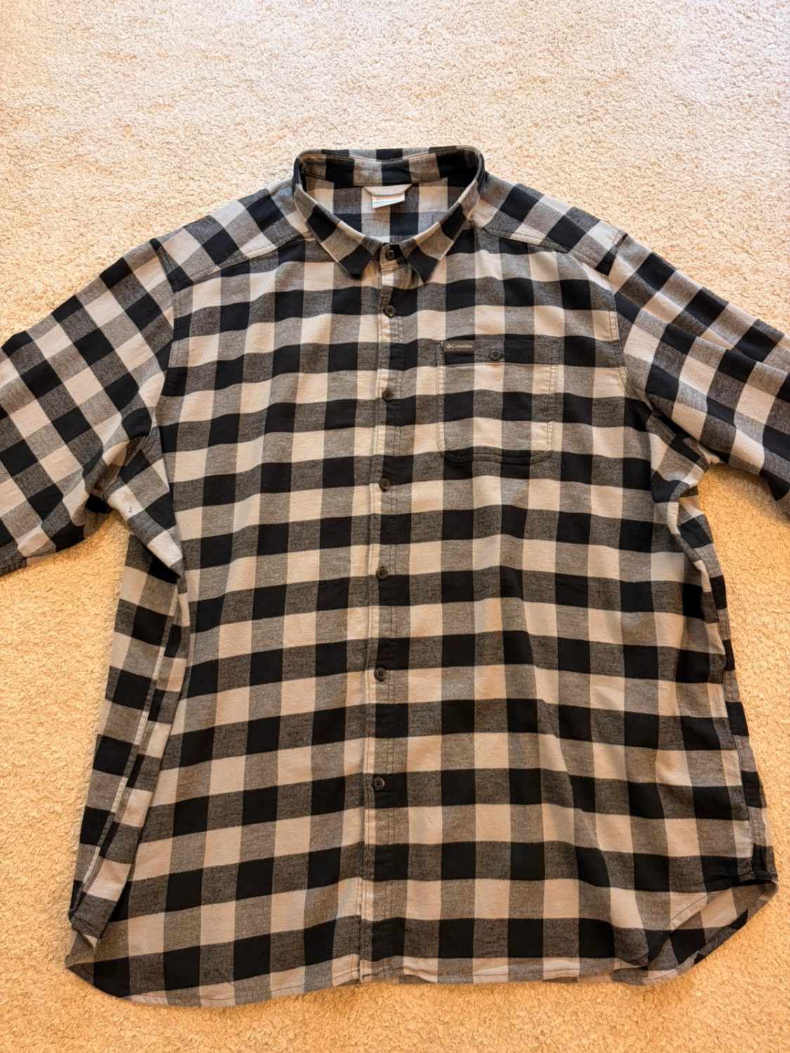 Chemise Columbia Flanelle Noir & Gris - 4XT
