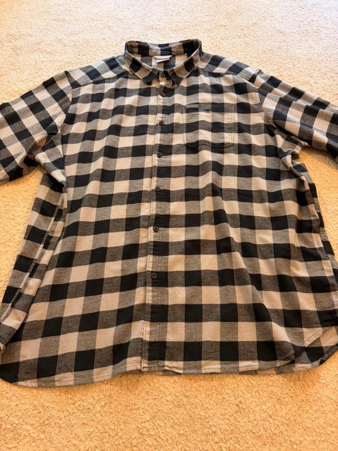 Chemise Columbia Flanelle Noir & Gris - 4XT