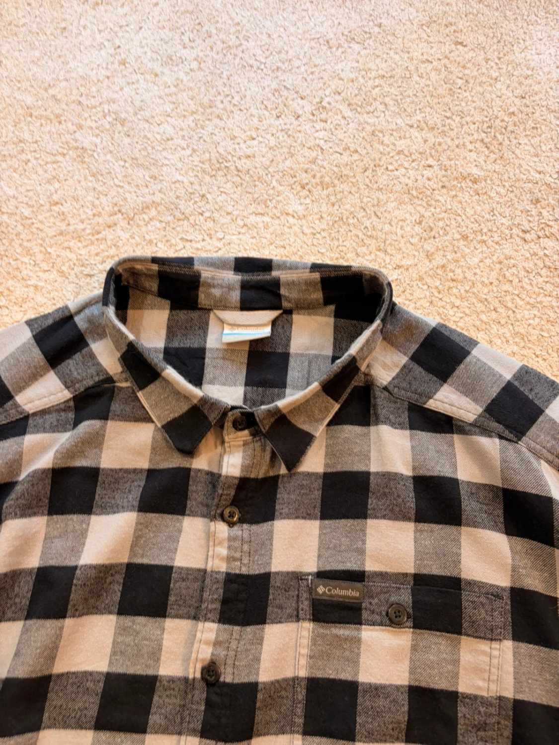 Chemise Columbia Flanelle Noir & Gris - 4XT