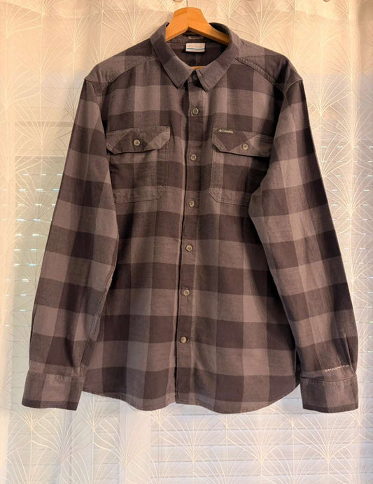 Chemise Columbia Omni-Wick Flanelle Gris Foncé - L