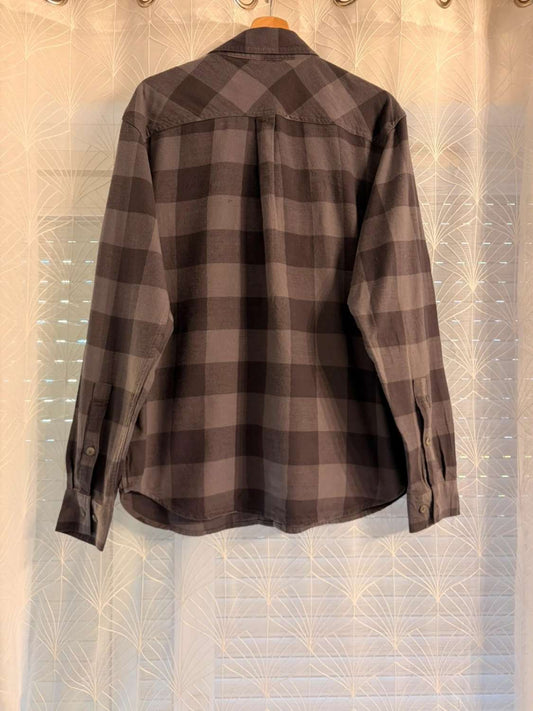 Camisa Columbia Omni-Wick de franela gris oscuro - L