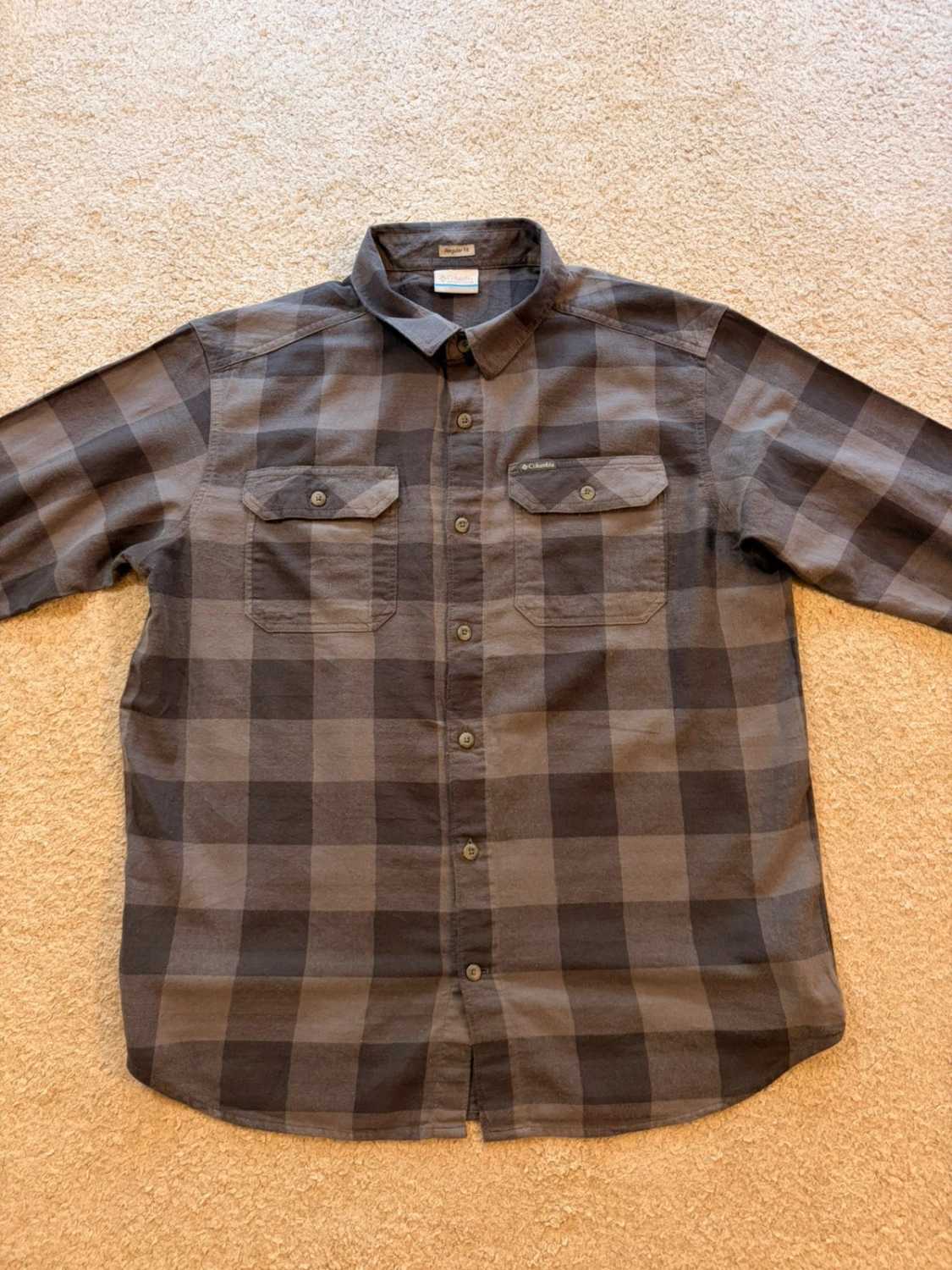 Chemise Columbia Omni-Wick Flanelle Gris Foncé - L