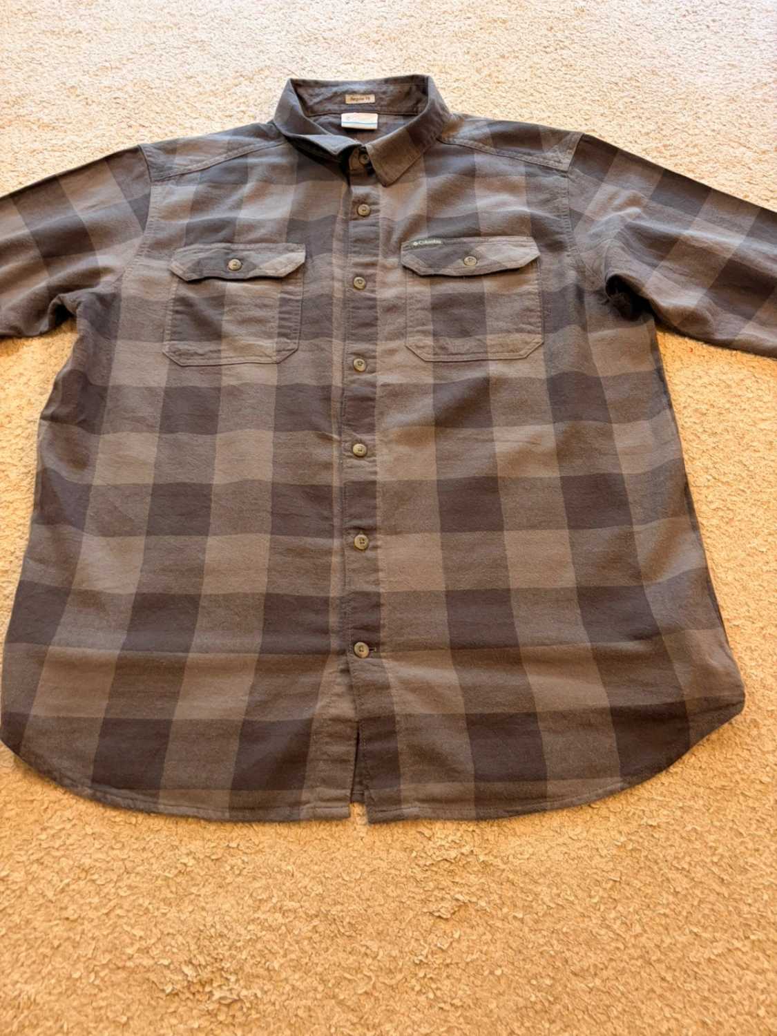Chemise Columbia Omni-Wick Flanelle Gris Foncé - L