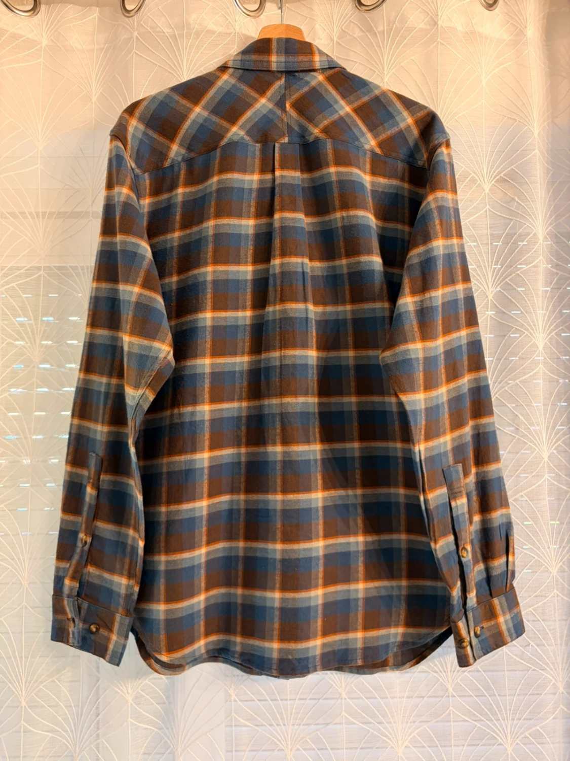 Chemise Columbia Omni-Wick Flanelle Bleu, Marron & Orange - M