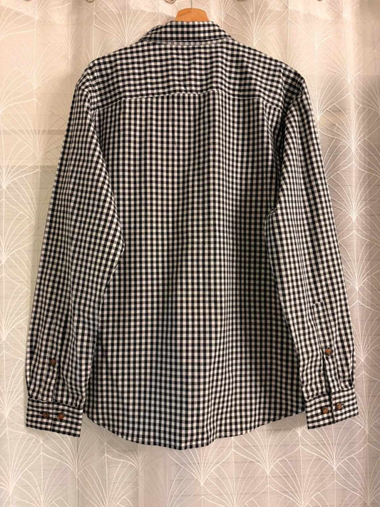 Camisa Columbia L Cuadros Negro y Blanco | Algodón Stretch | Estilo Atemporal
