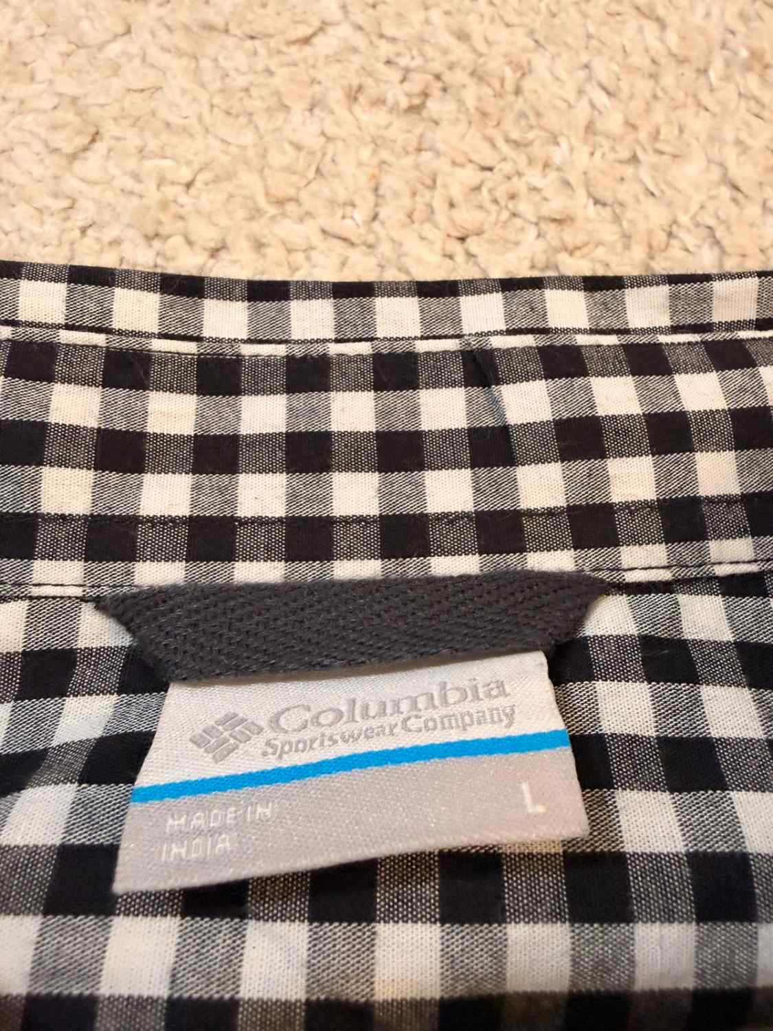 Columbia L Geruit Overhemd Zwart & Wit | Stretch Katoen | Tijdloze Stijl