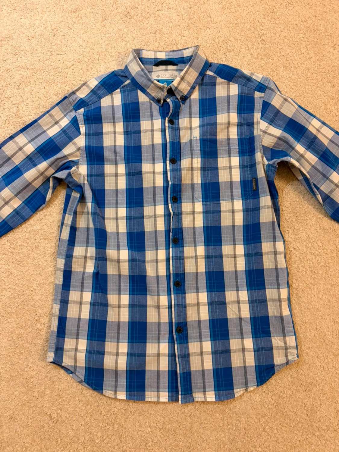 Camicia Columbia M Quadri Blu | Cotone Stretch | Comfort & Stile