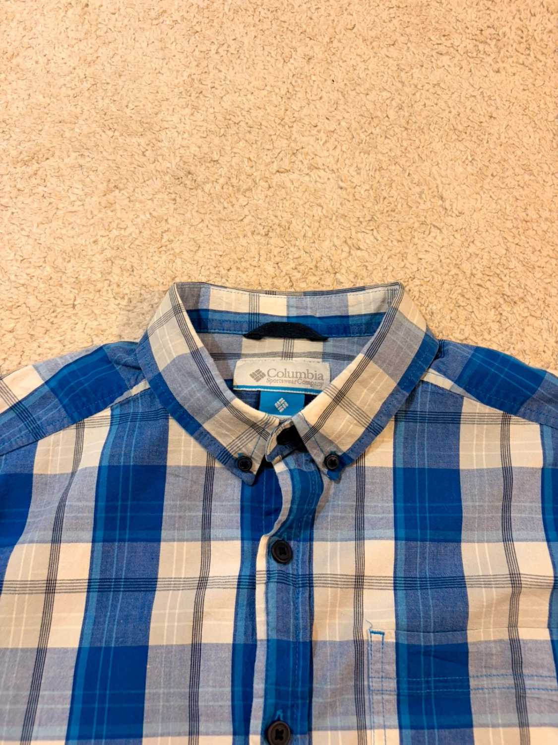 Camicia Columbia M Quadri Blu | Cotone Stretch | Comfort & Stile