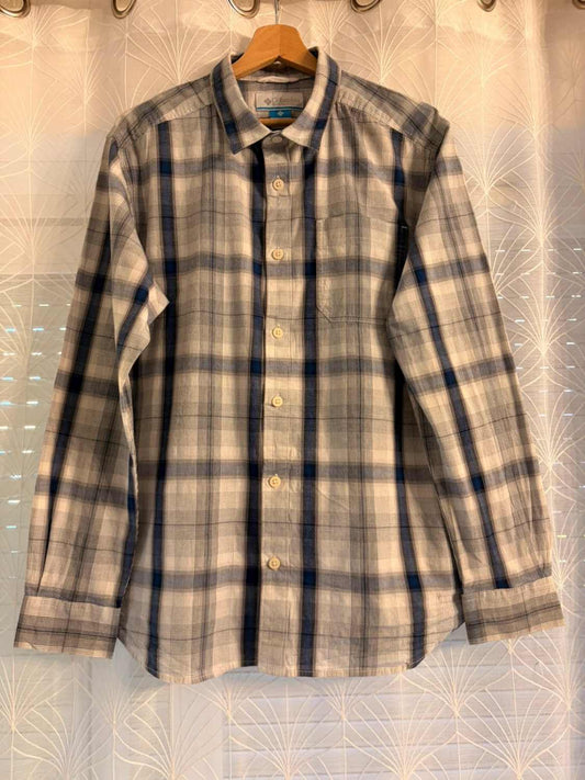Chemise Columbia à carreaux Bleu, Gris, Marine & Blanc - M