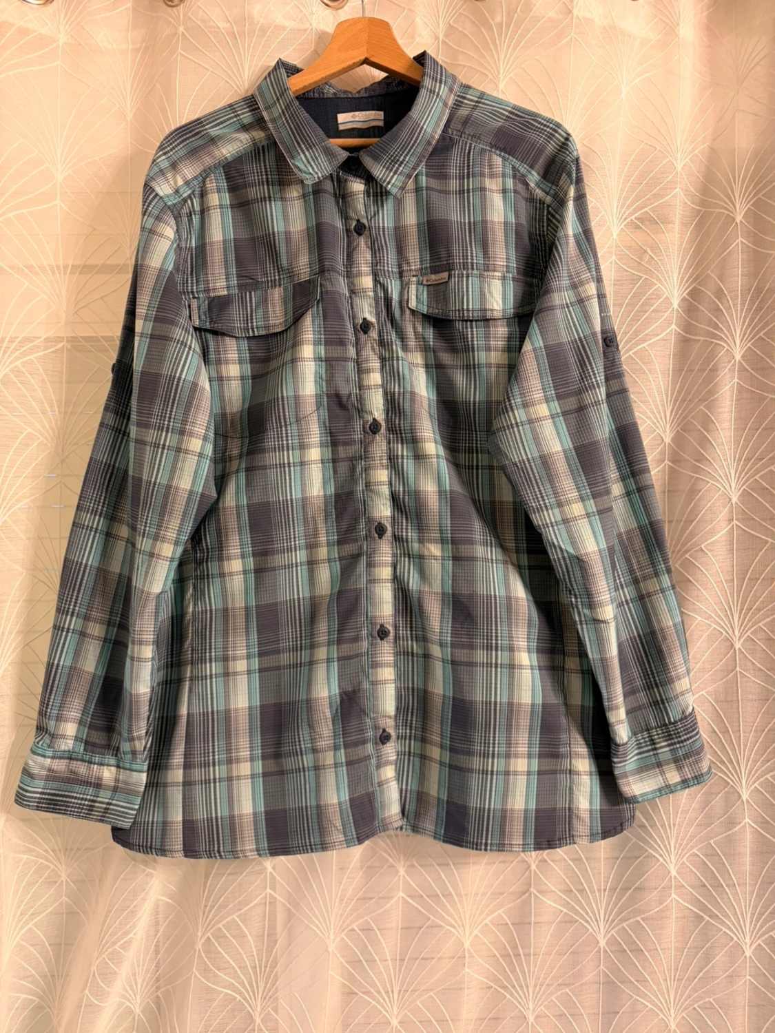 Chemise Columbia 2X (3XL) Stretch | Carreaux Marins