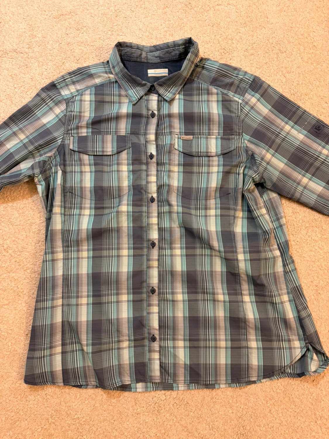 Chemise Columbia 2X (3XL) Stretch | Carreaux Marins