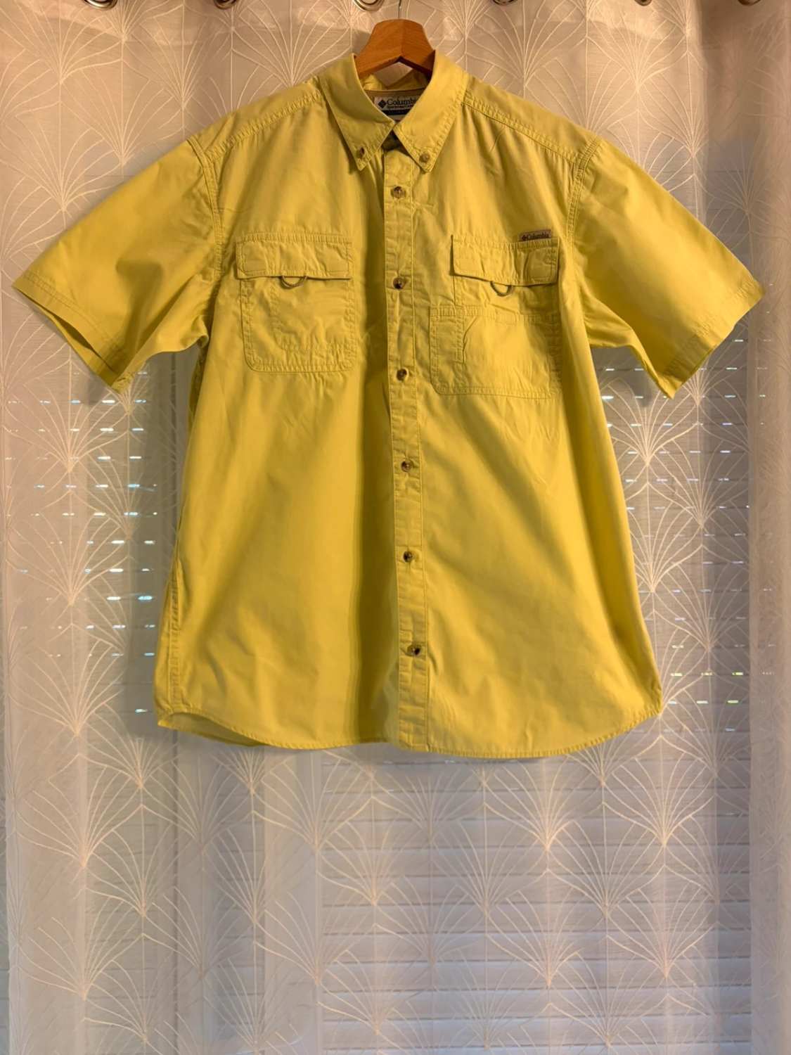 👕 Chemise Columbia Manches Courtes Verte - M