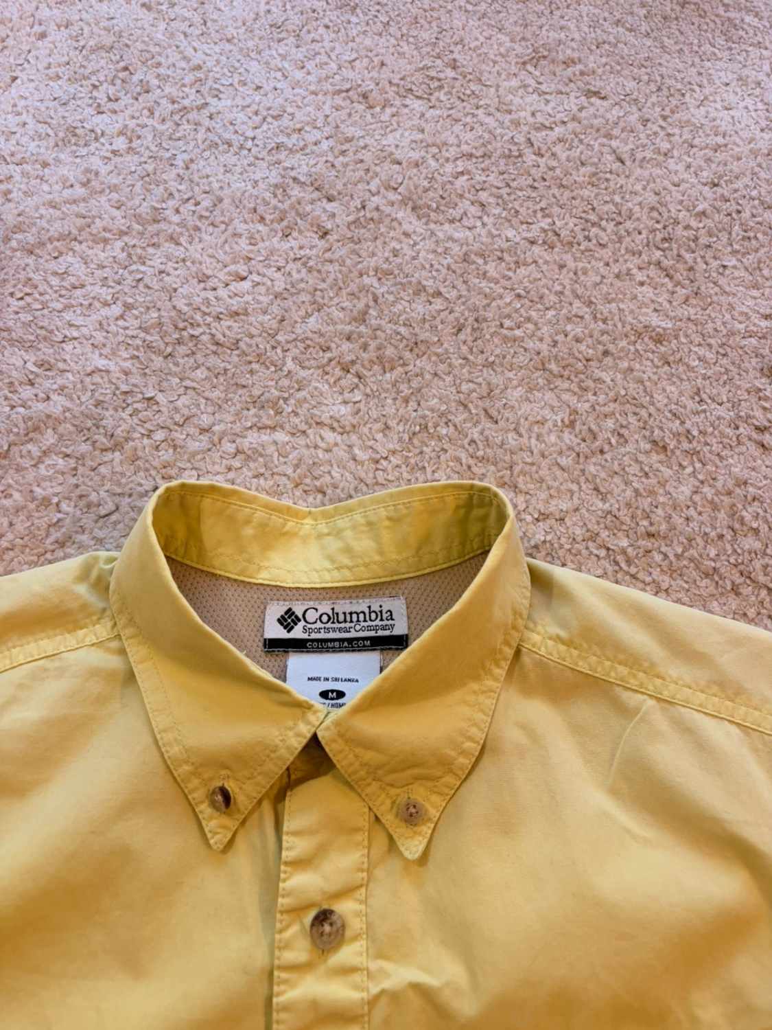 👕 Chemise Columbia Manches Courtes Verte - M