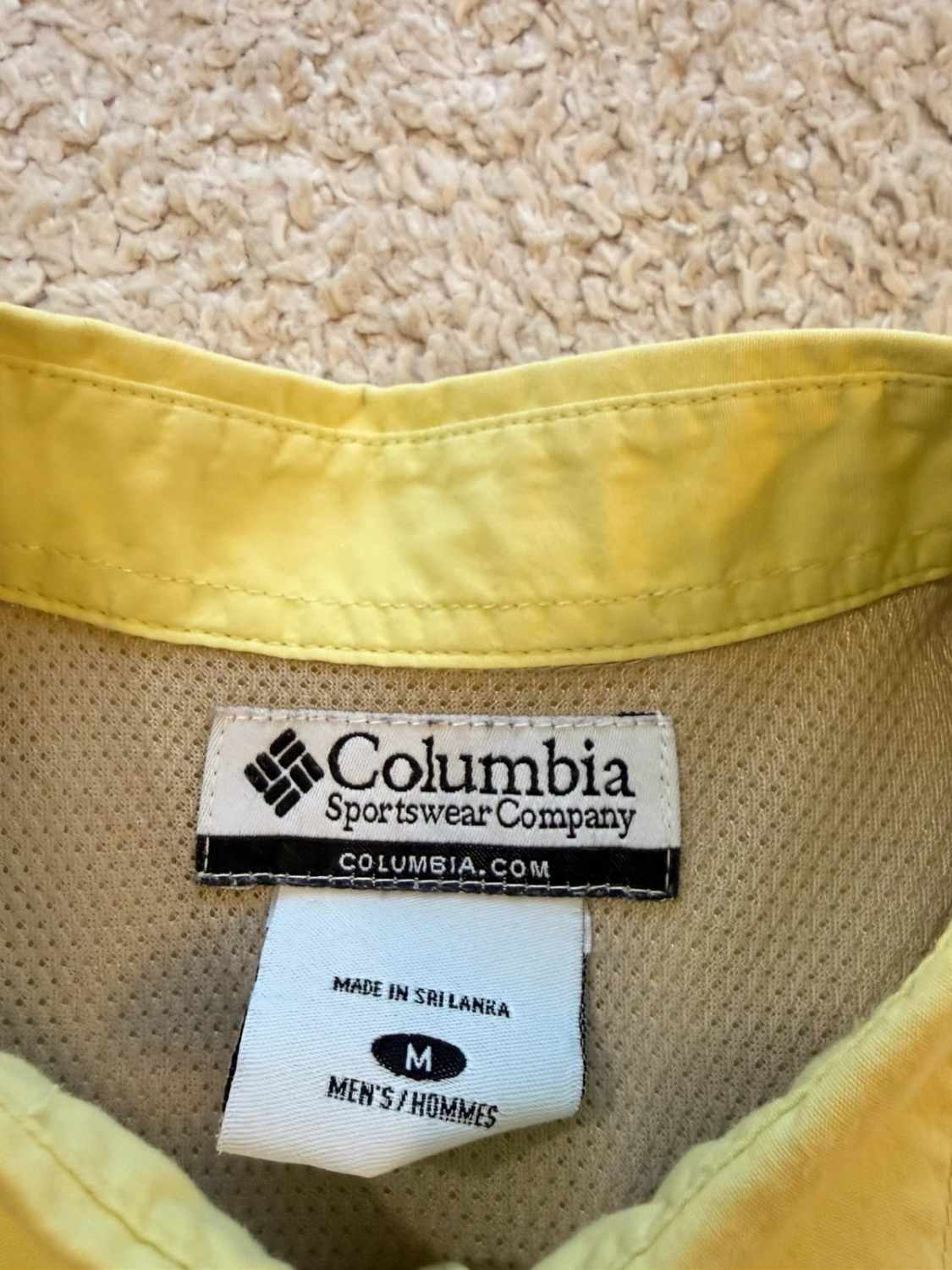👕 Chemise Columbia Manches Courtes Verte - M