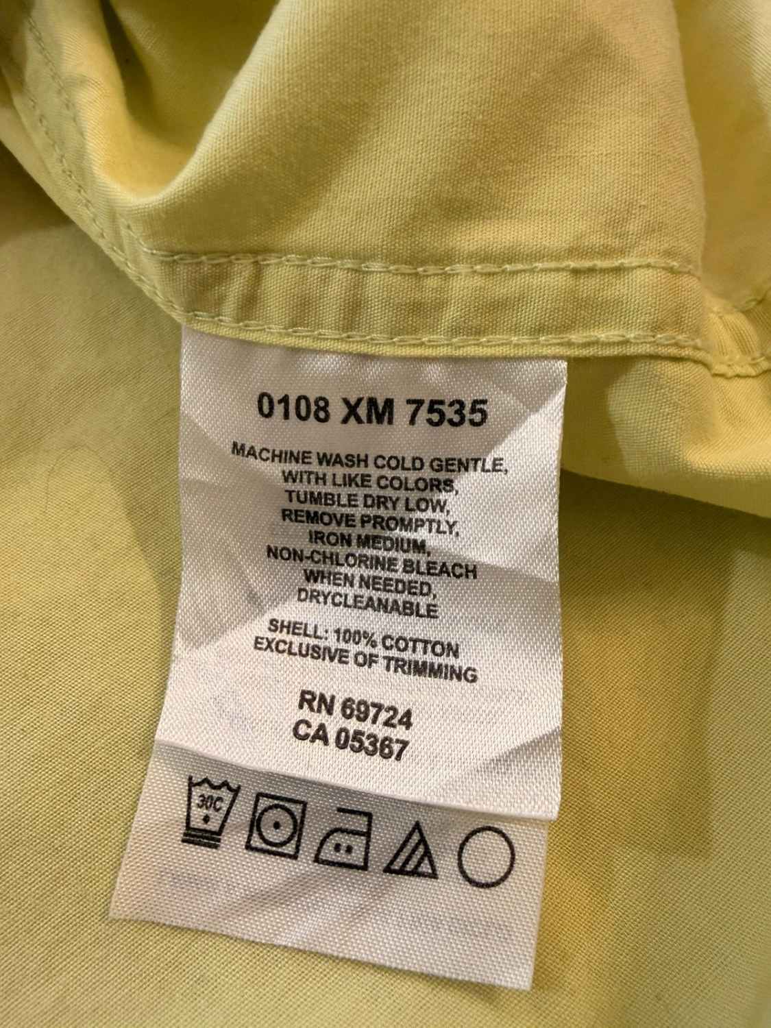 👕 Chemise Columbia Manches Courtes Verte - M