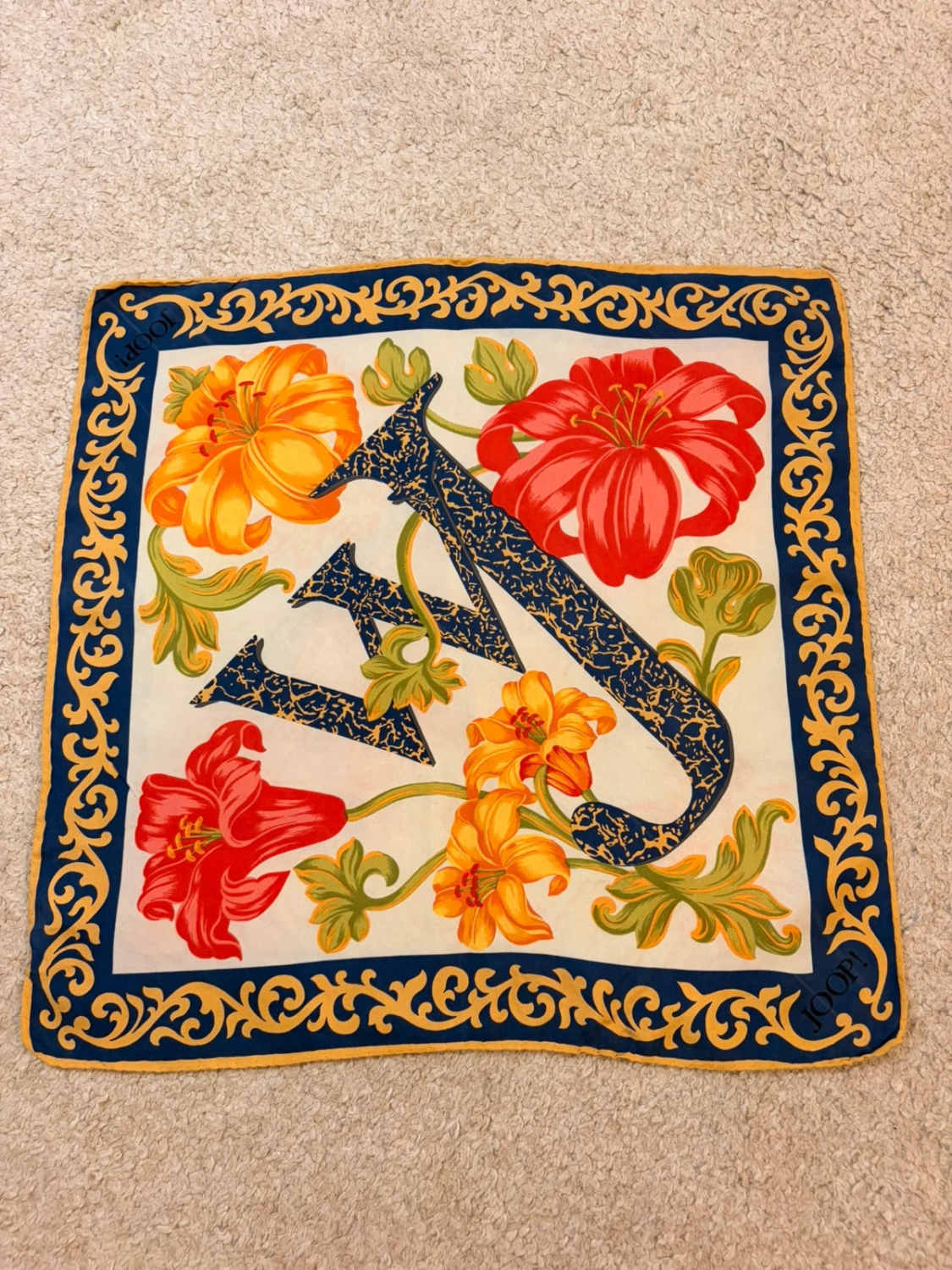 🌸 Bandana Joop Multicolore Imprimé - 43x43 cm